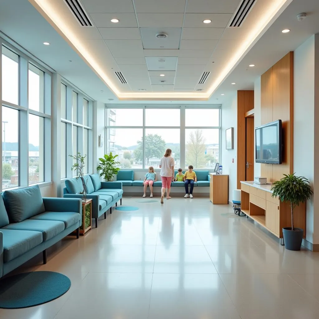 Spacious and Comfortable Hospital Waiting Area