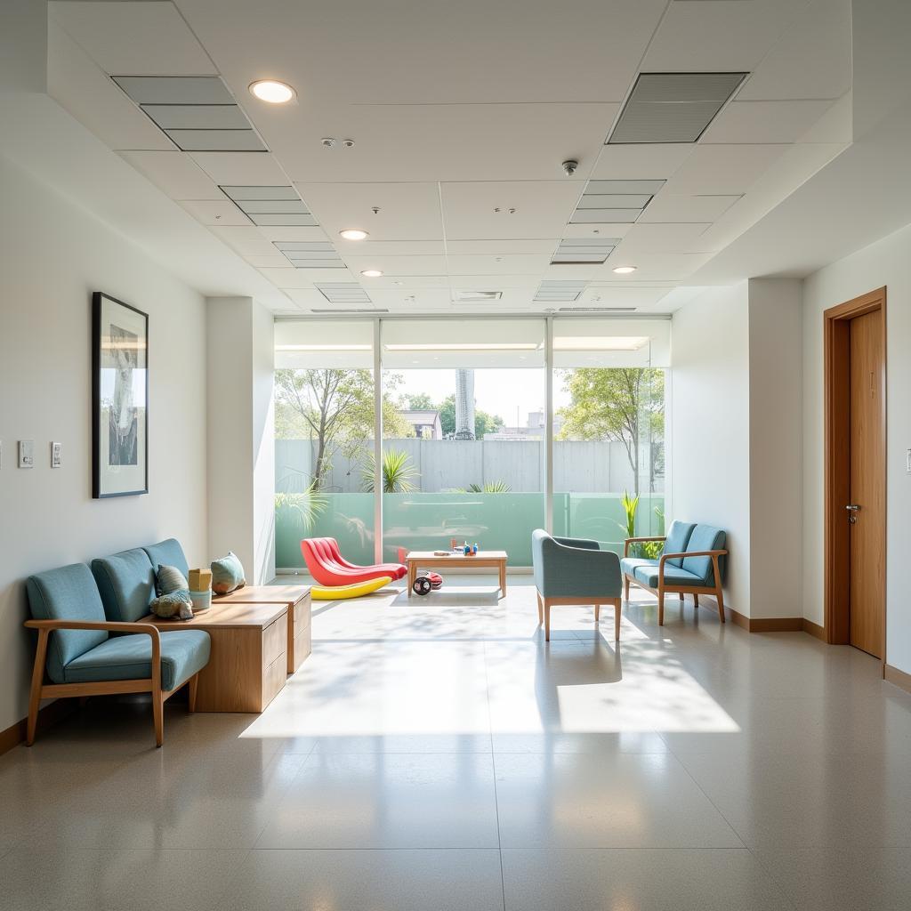 Spacious and Comfortable Waiting Area in a Buenos Aires Hospital