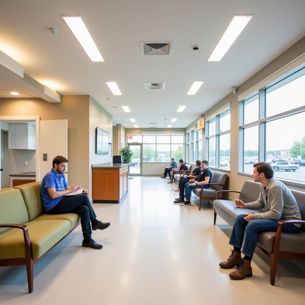 Comfortable and Welcoming Hospital Waiting Area