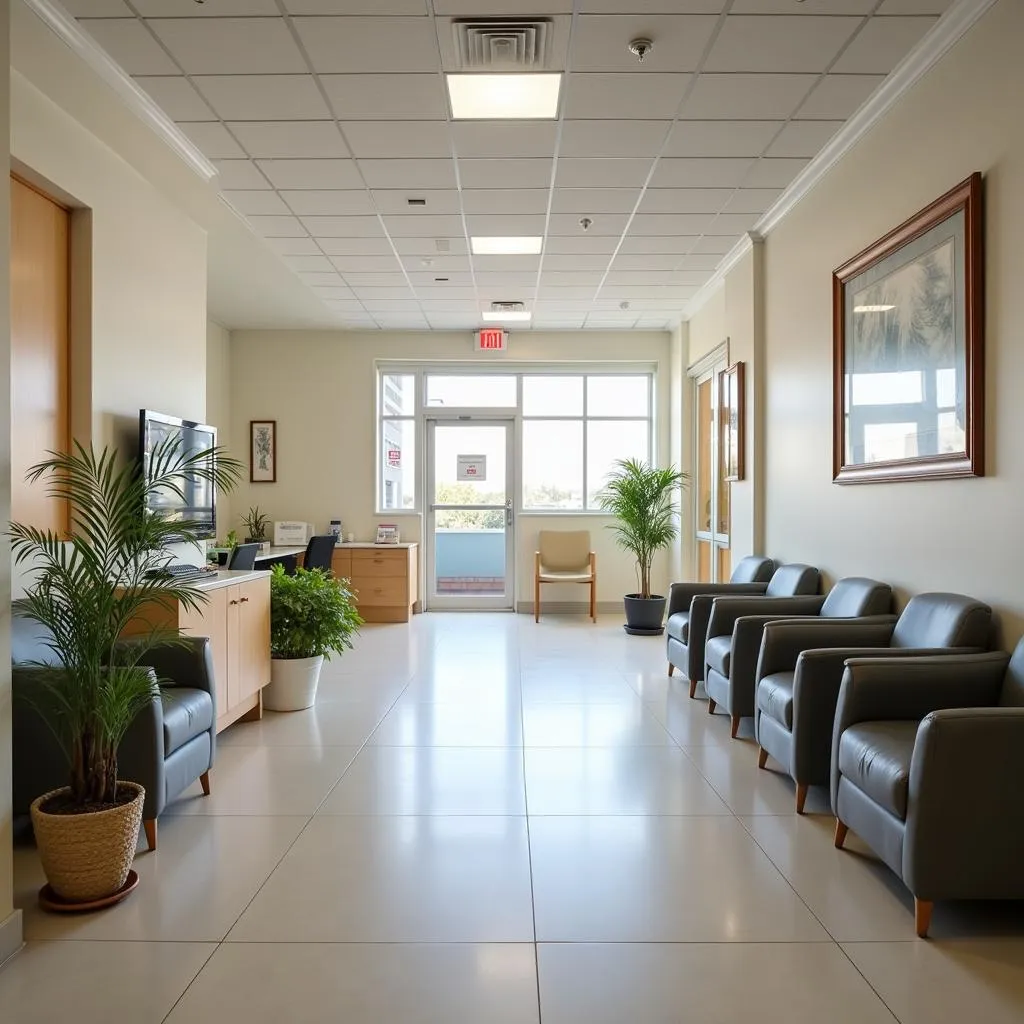 Spacious and Comfortable Hospital Waiting Room