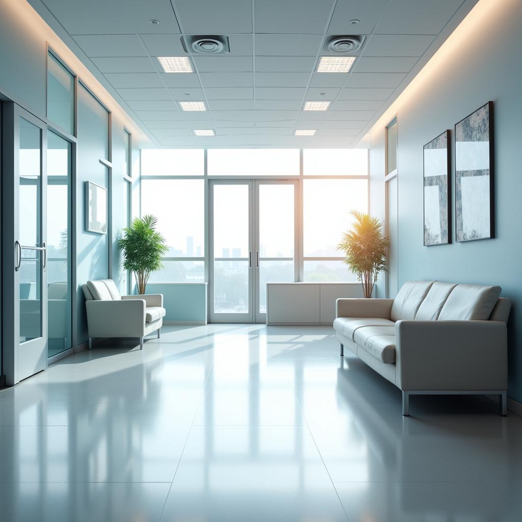 Hospital Waiting Room Comfortable and Modern