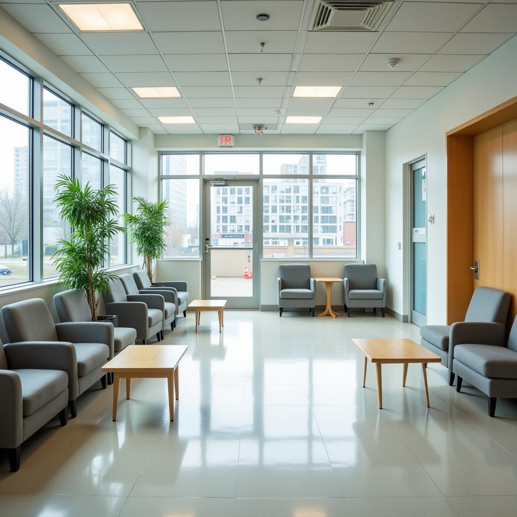 Modern and Comfortable Hospital Waiting Area