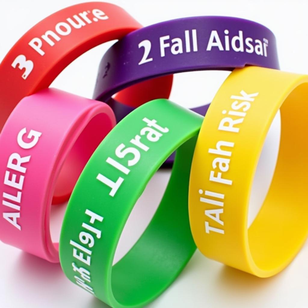 Hospital Wristbands in Different Colors