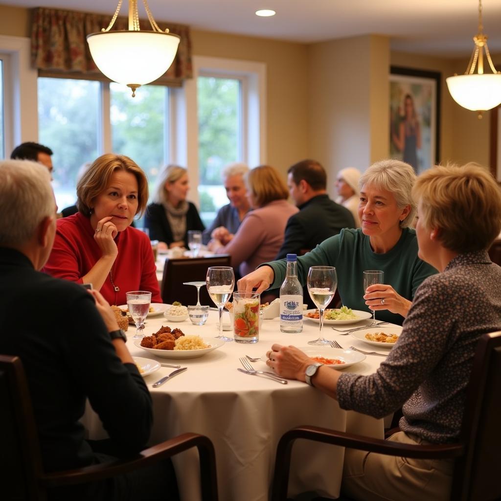 Residents Enjoying a Meal