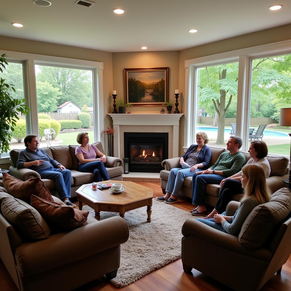 Spacious Living Room in Hospitality House