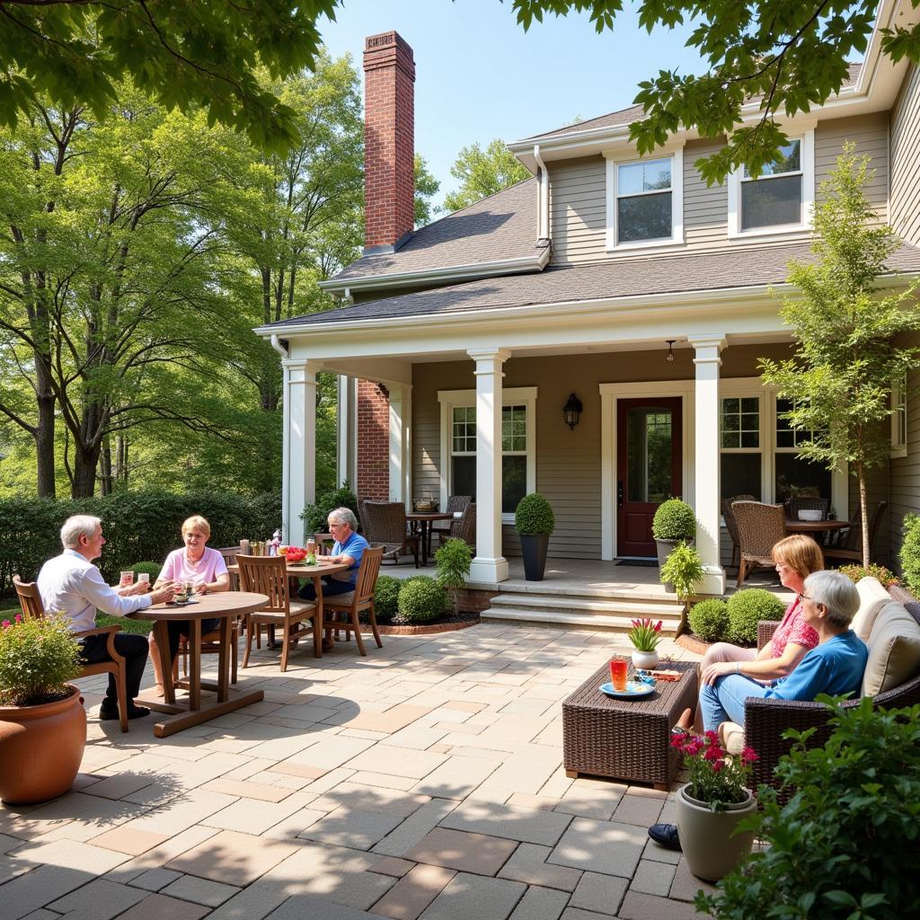 Outdoor Patio at Hospitality House