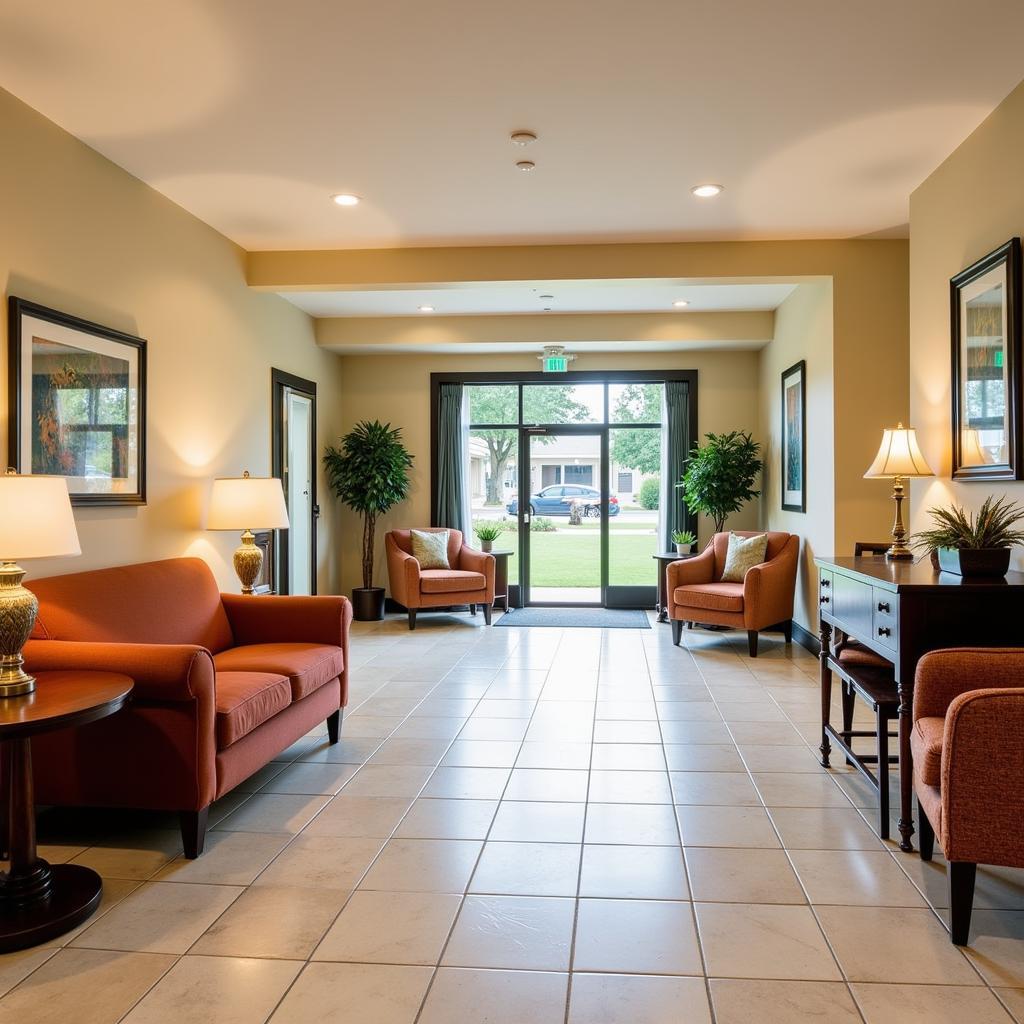 Welcoming Hotel Lobby with Comfortable Seating