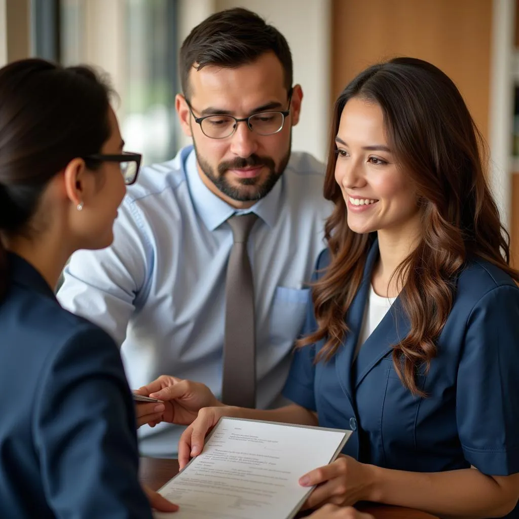 Hotel Manager Mentoring Staff