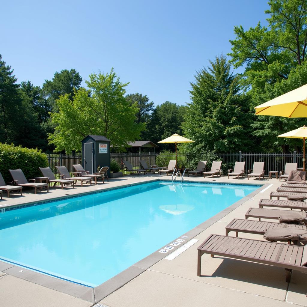 Inviting Outdoor Pool at Huntsville Hotel