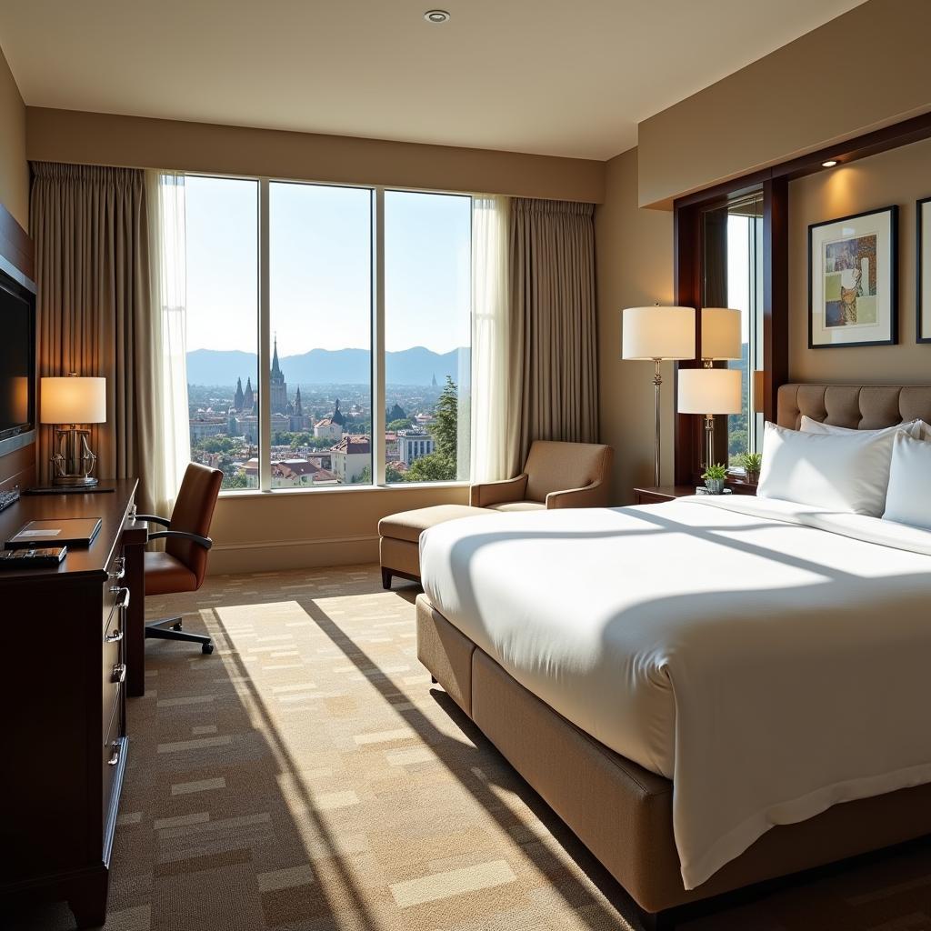 Hotel Room Interior Design with a Breathtaking View