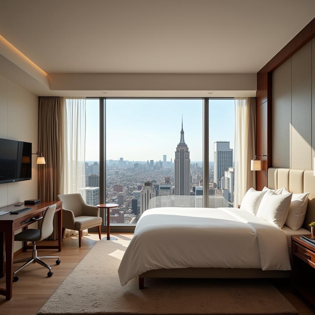 Spacious Hotel Room with City View