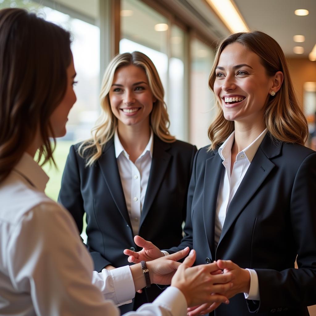 Hotel Staff Providing a Warm Welcome