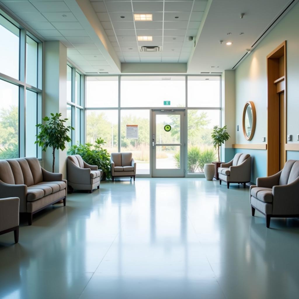 Spacious and Welcoming Hospital Waiting Area