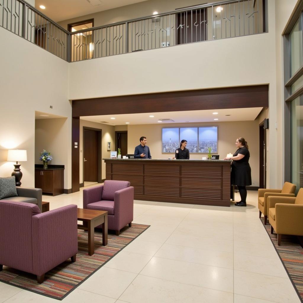 Hyatt Place Greensboro hotel lobby