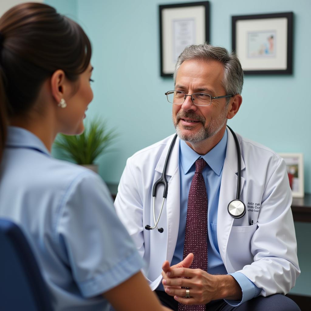 Doctor Consulting with Patient