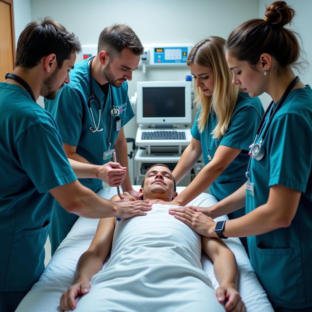 In-Hospital CPR Team in Action