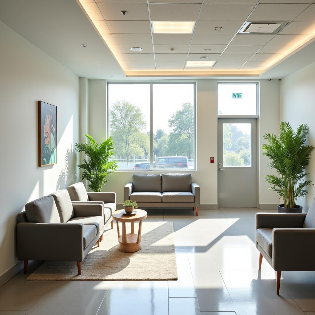 Spacious and Comfortable Hospital Waiting Area