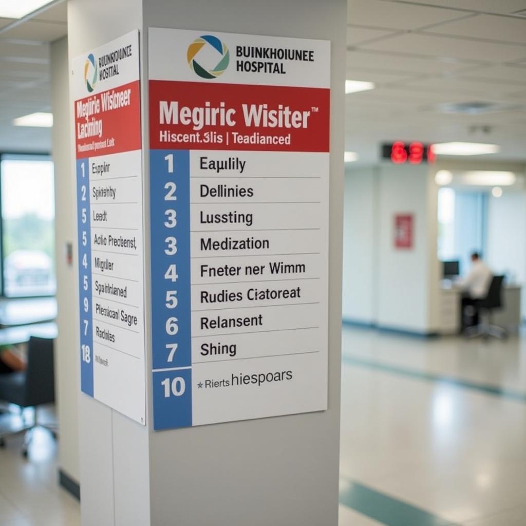 Johnston Willis Hospital wayfinding signage