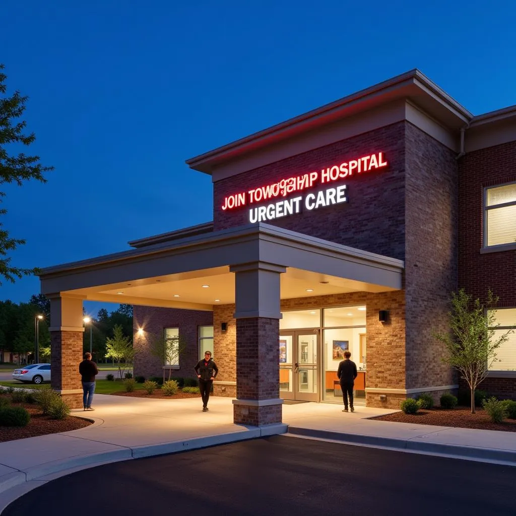 welcoming exterior of a joint township hospital urgent care facility