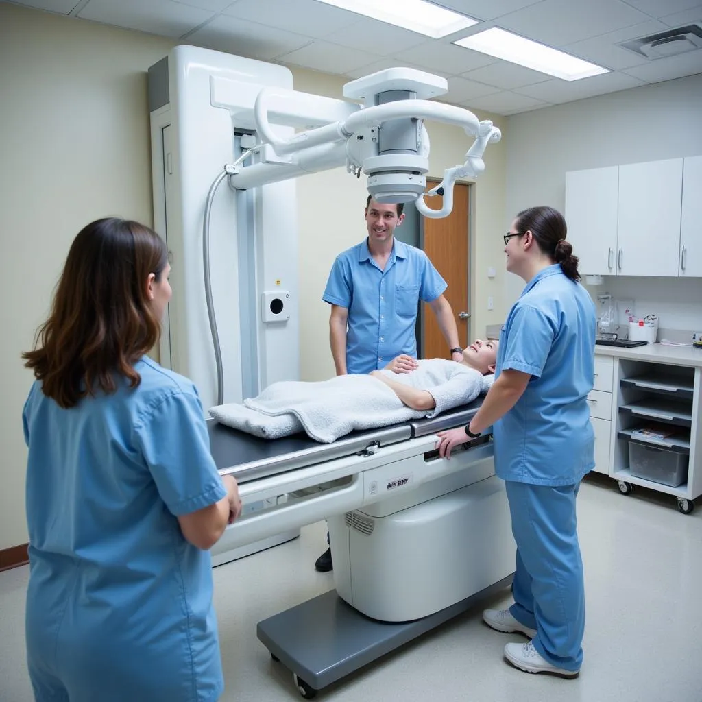 modern x-ray equipment in a joint township hospital urgent care