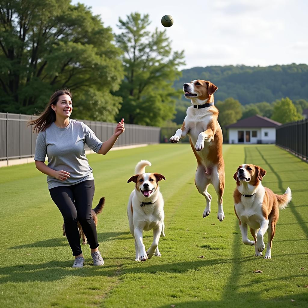 Jones Bridge Animal Hospital Boarding Playtime