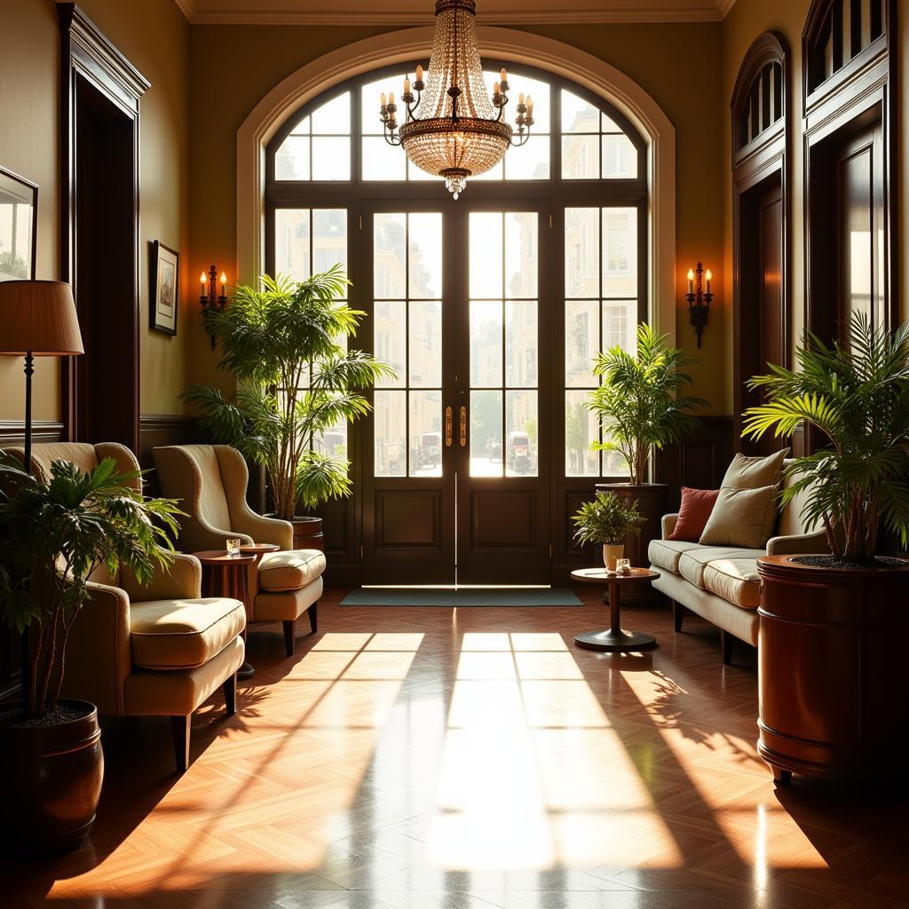 Grand Lobby of the Kensington Hotel in Ann Arbor