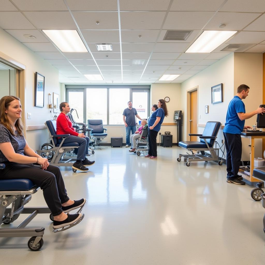 Rehabilitation gym in Kindred Hospital