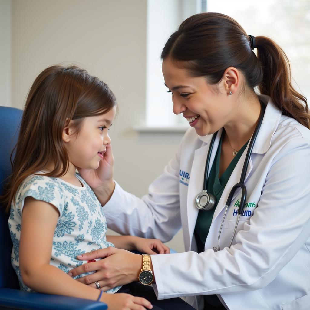 Experienced Pediatrician Conducting a Checkup