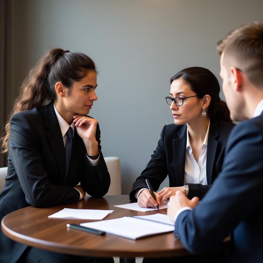 Lawyer Explaining Legal Options to Client