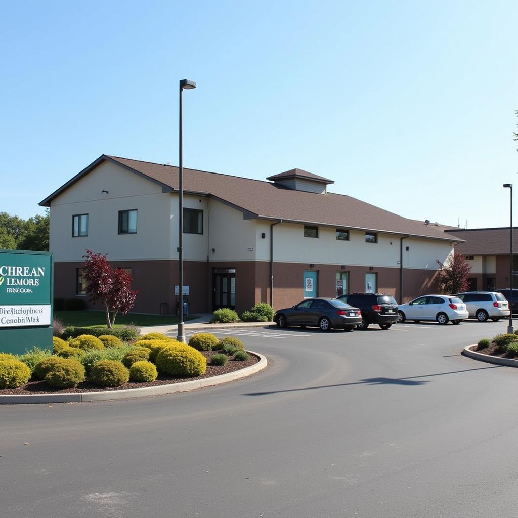 Modern and welcoming exterior of Leader Heights Animal Hospital