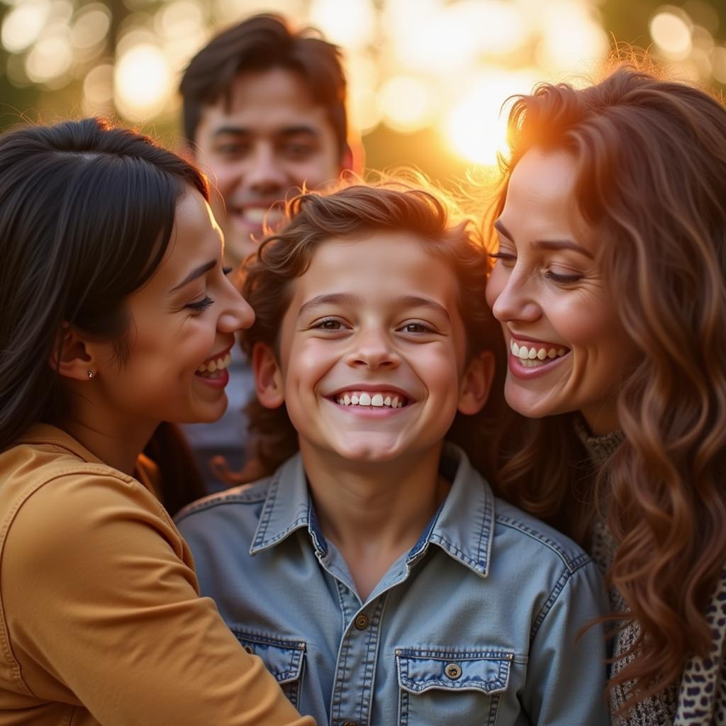 Leo Quartermaine Smiling with Family