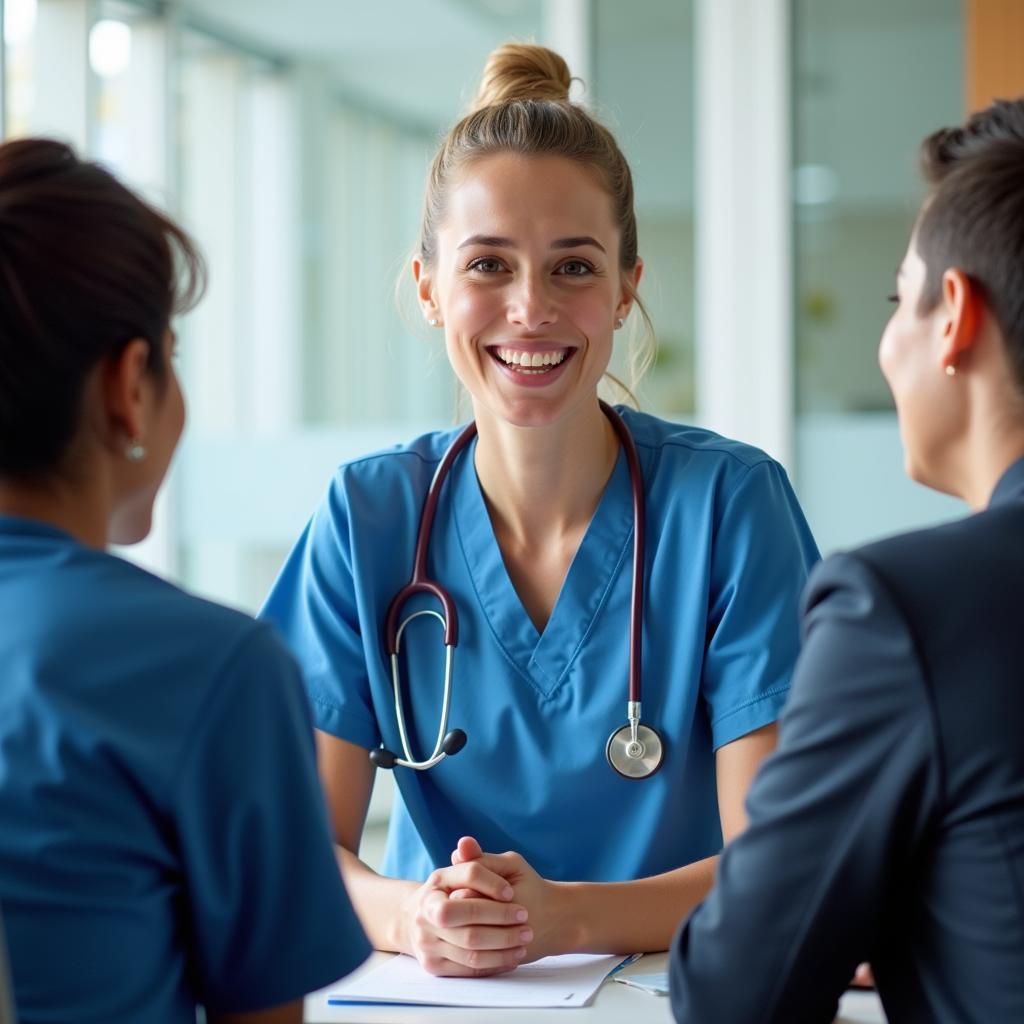 LPN attending a job interview