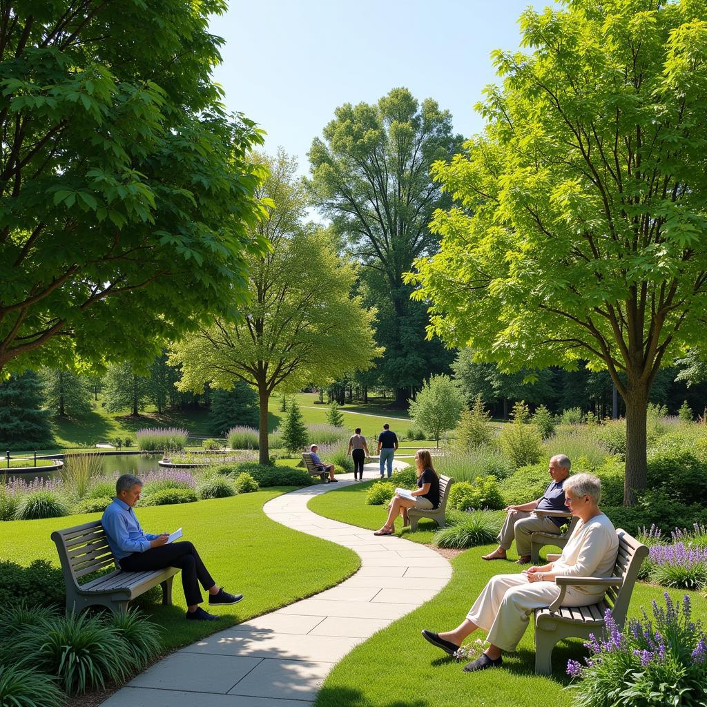 Tranquil Healing Garden at Luke Bryan Hospital Wing