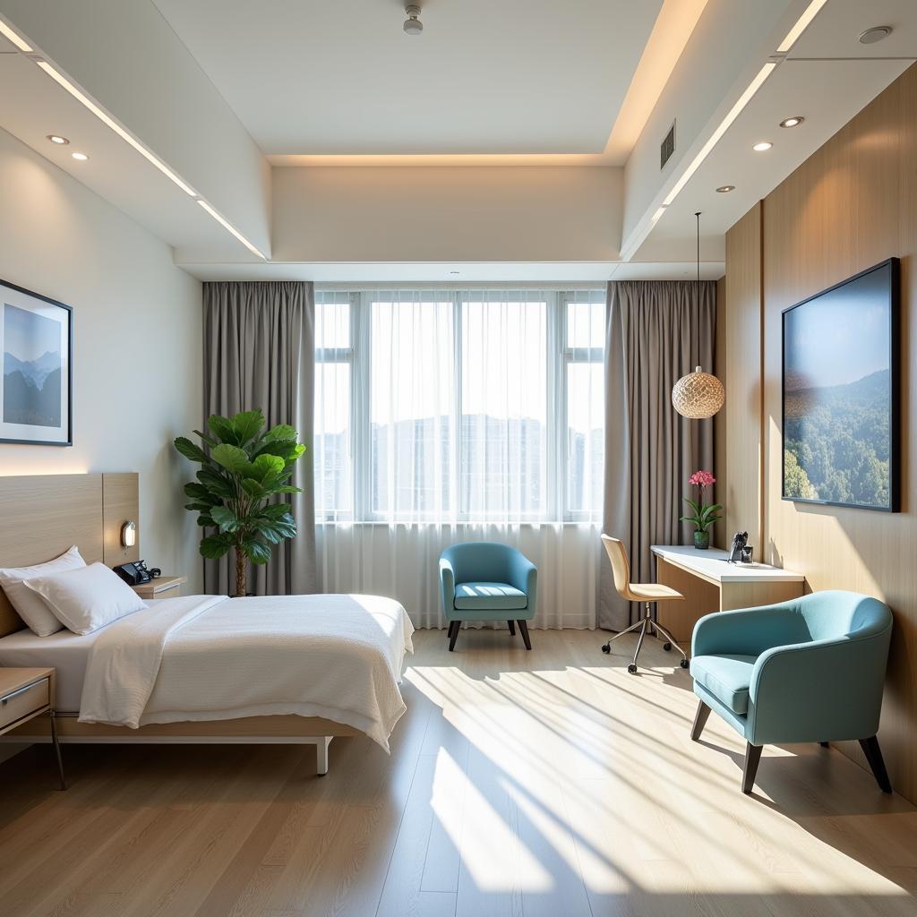 Comfortable and Spacious Patient Room