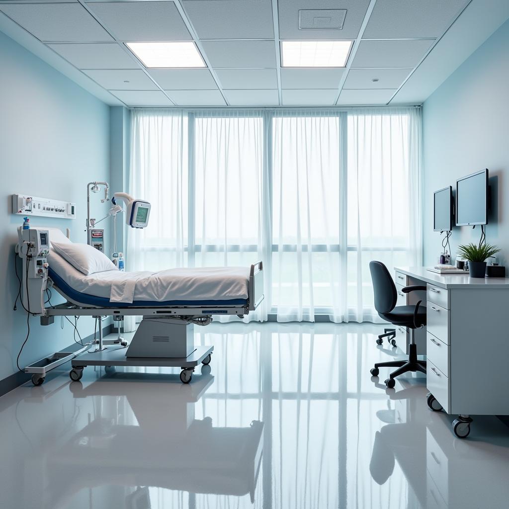 Comfortable and Modern Patient Room at a Macon Hospital