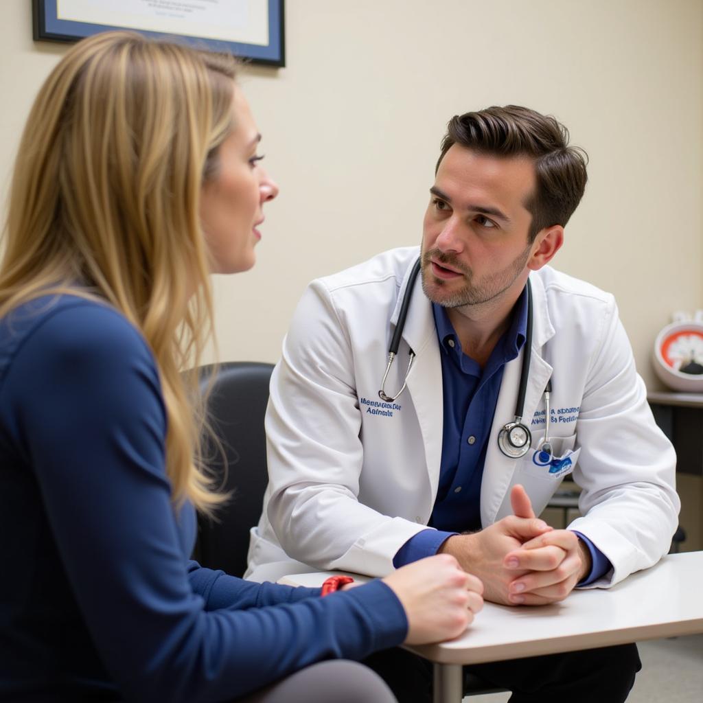 Veterinarian Discussing Pet's Health with Owner