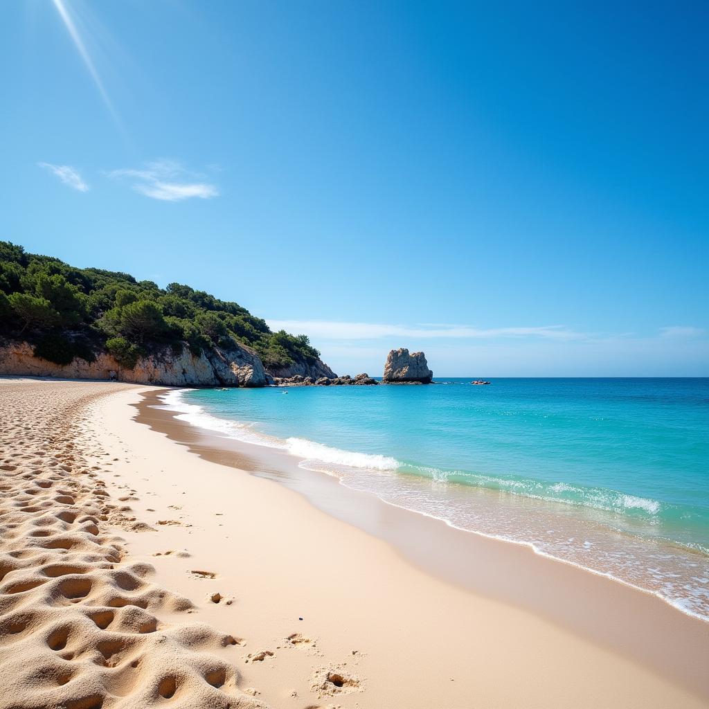 Relaxing Beach Scenery in Mallorca