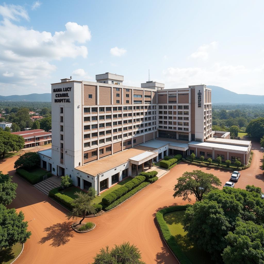 Exterior view of Mama Lucy Kibaki Hospital