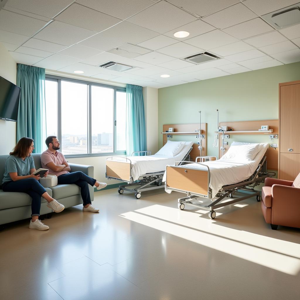 Comfortable and Modern Patient Room at Martland Hospital