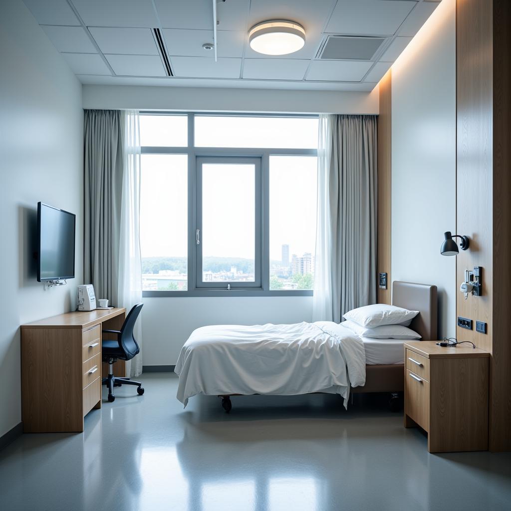 Spacious and Comfortable Patient Room 