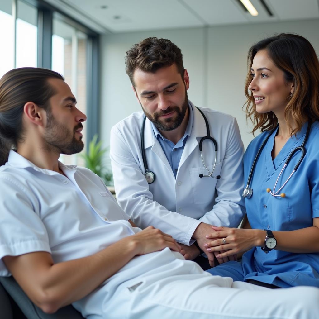 Medical Team Collaborating on Patient Care