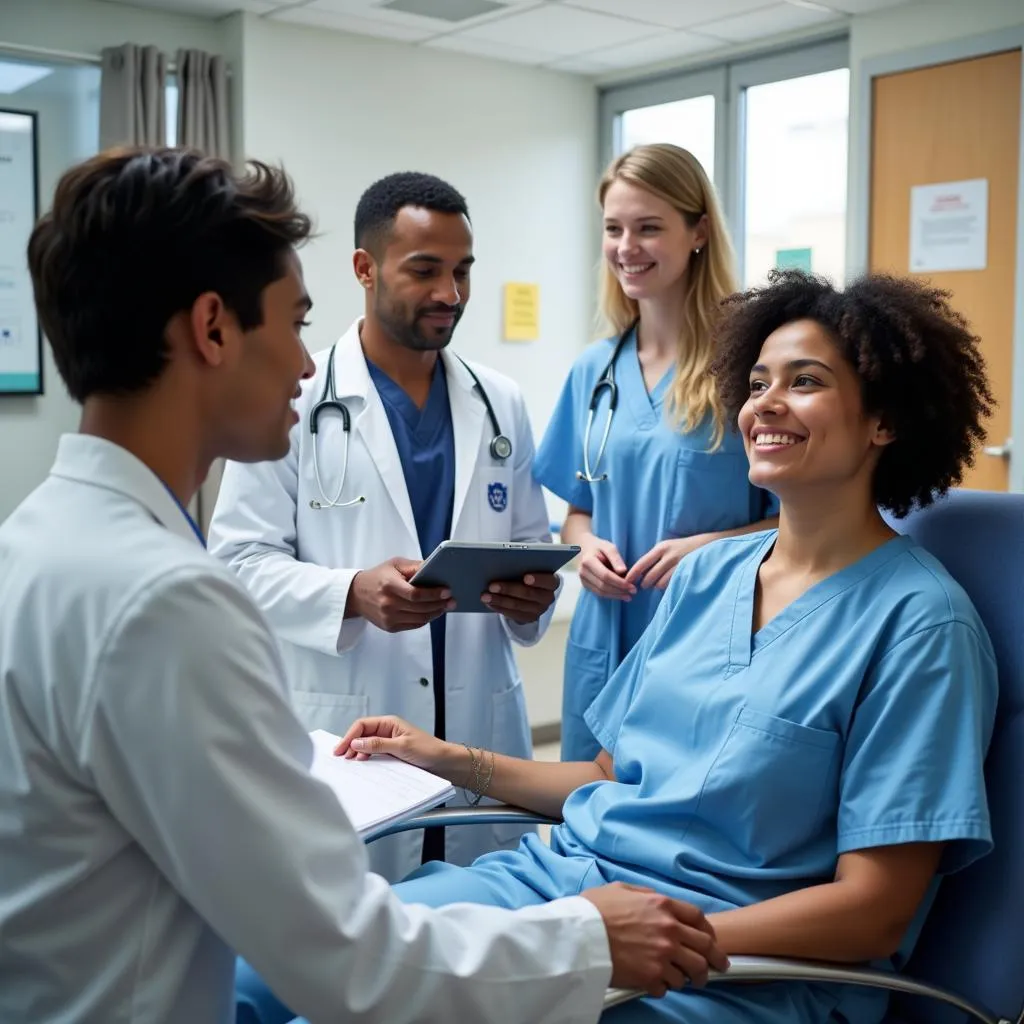 Compassionate Medical Team Discussing Treatment Options with a Patient