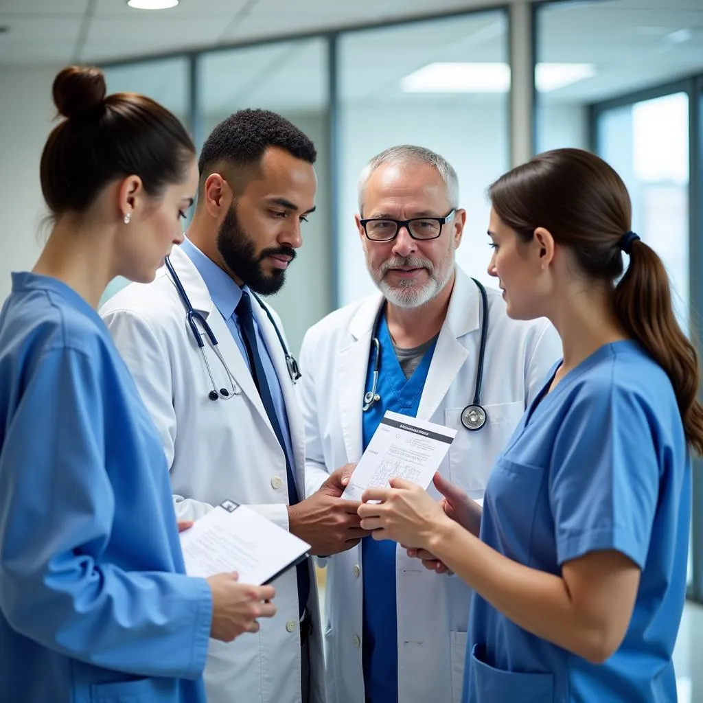 Medical Team Discussing Patient Chart