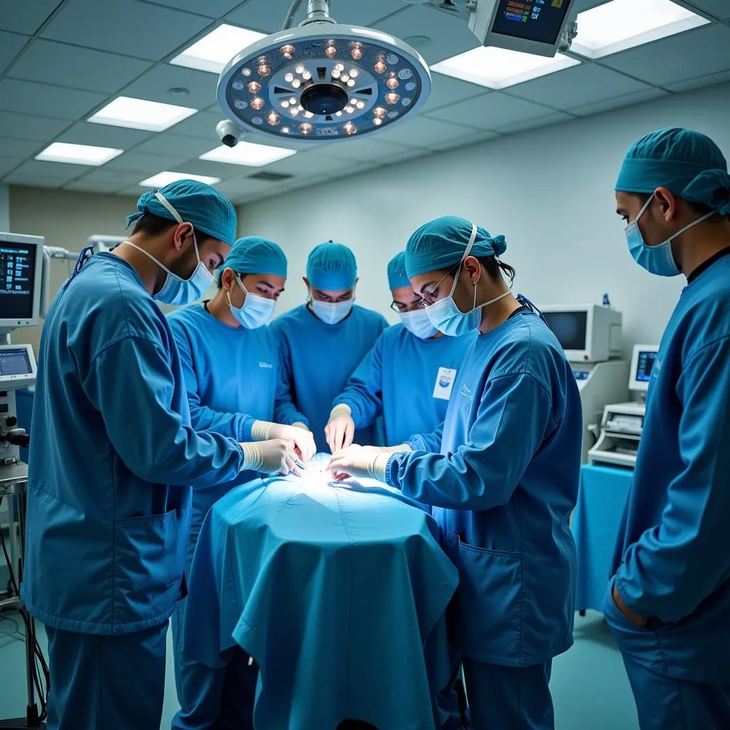 Medical Team in Surgical Room