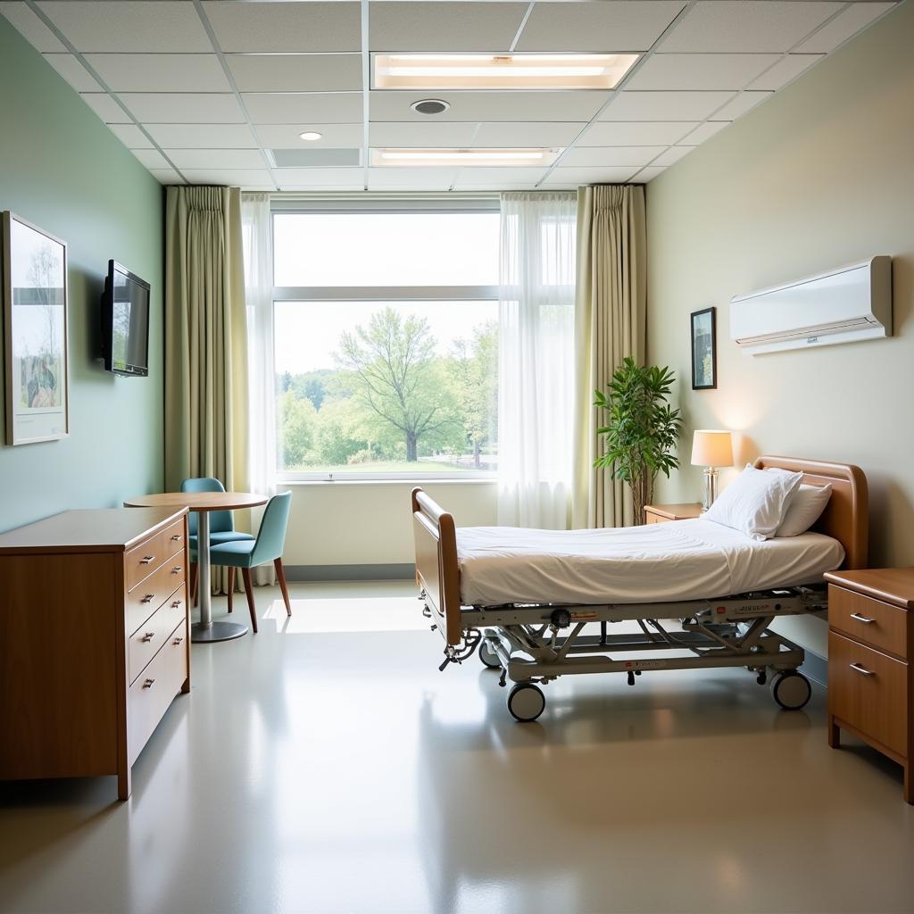 Comfortable and Modern Patient Room at Mercy Hospital