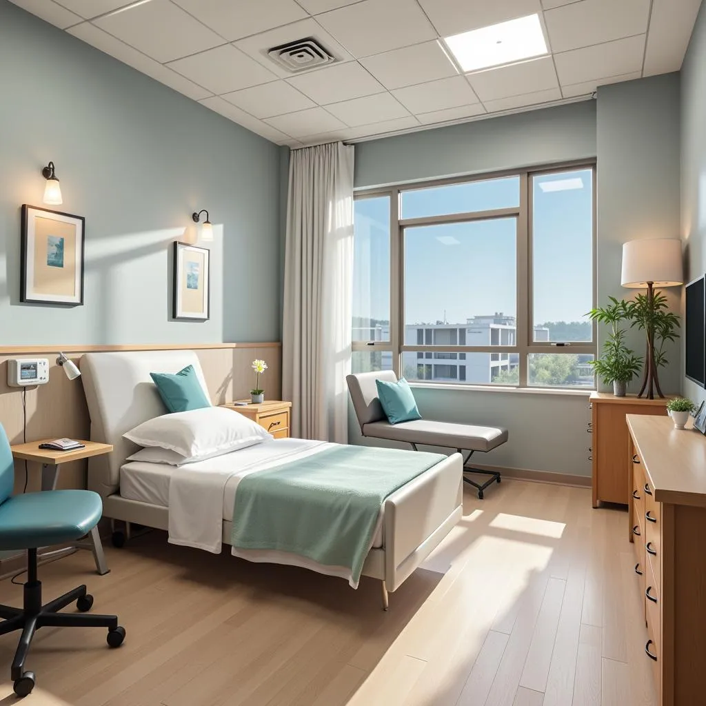 Comfortable and Modern Patient Room at Mesquite Community Hospital