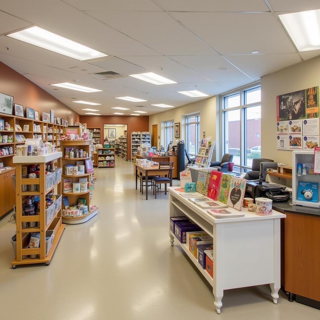 Welcoming interior of the Midland Memorial Hospital gift shop