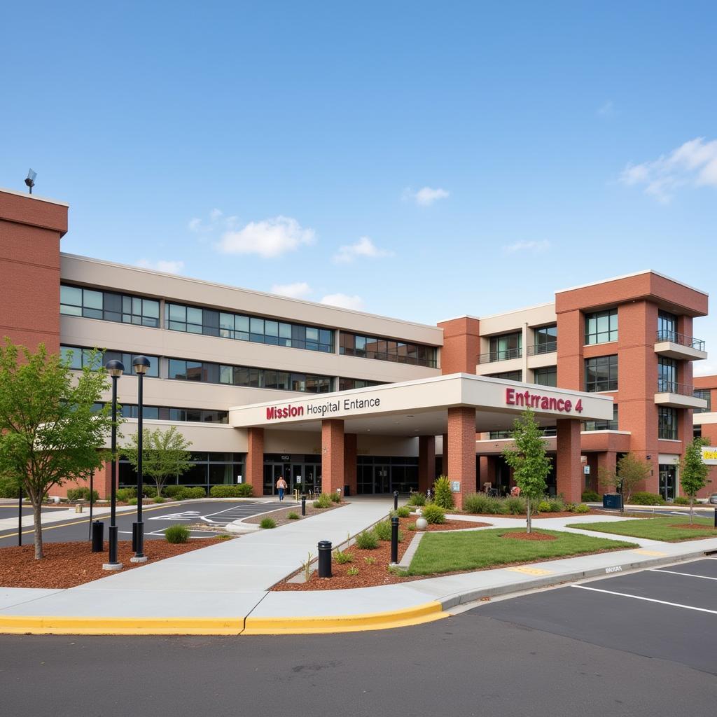 Overview of Mission Hospital Entrance 4