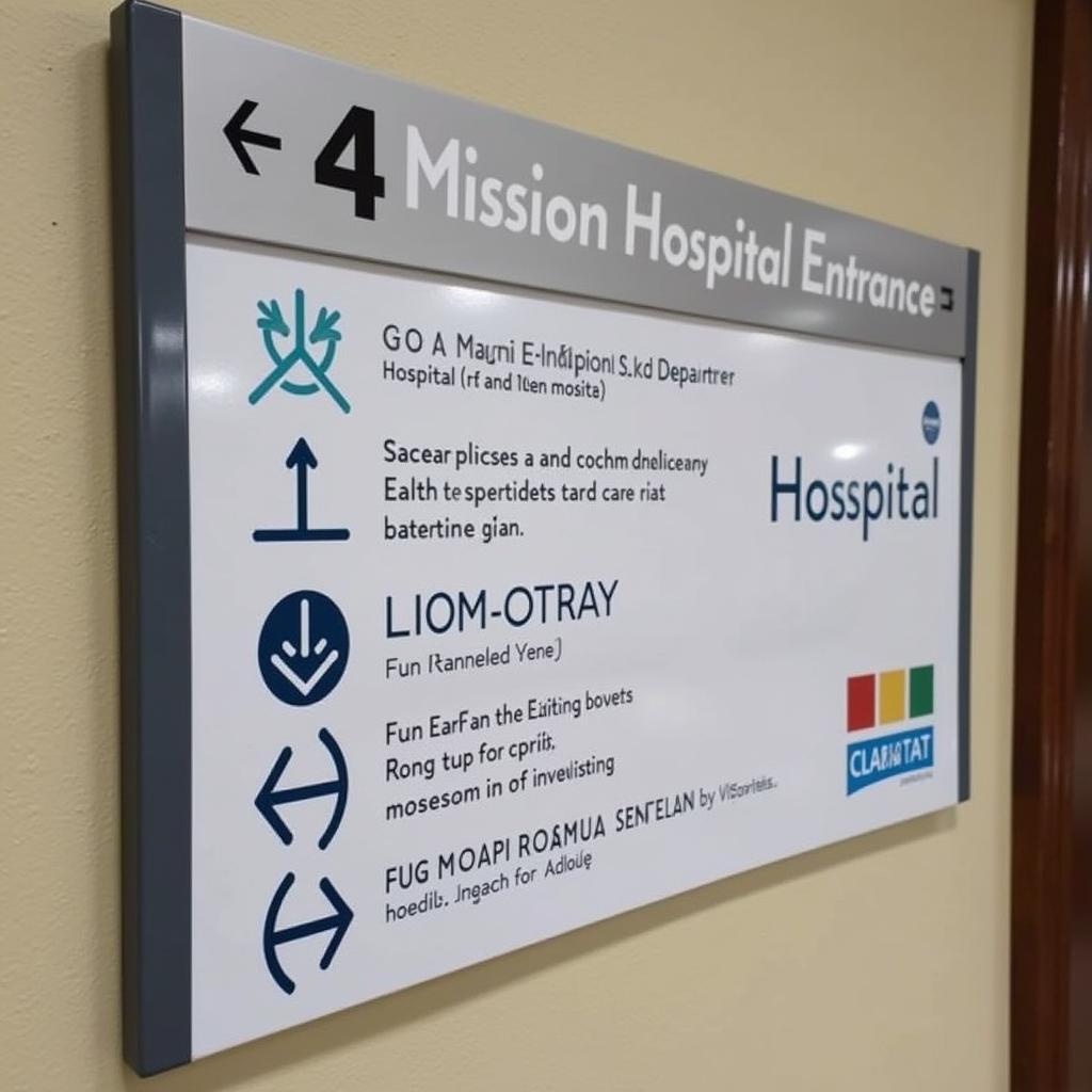 Clear Signage at Mission Hospital Entrance 4