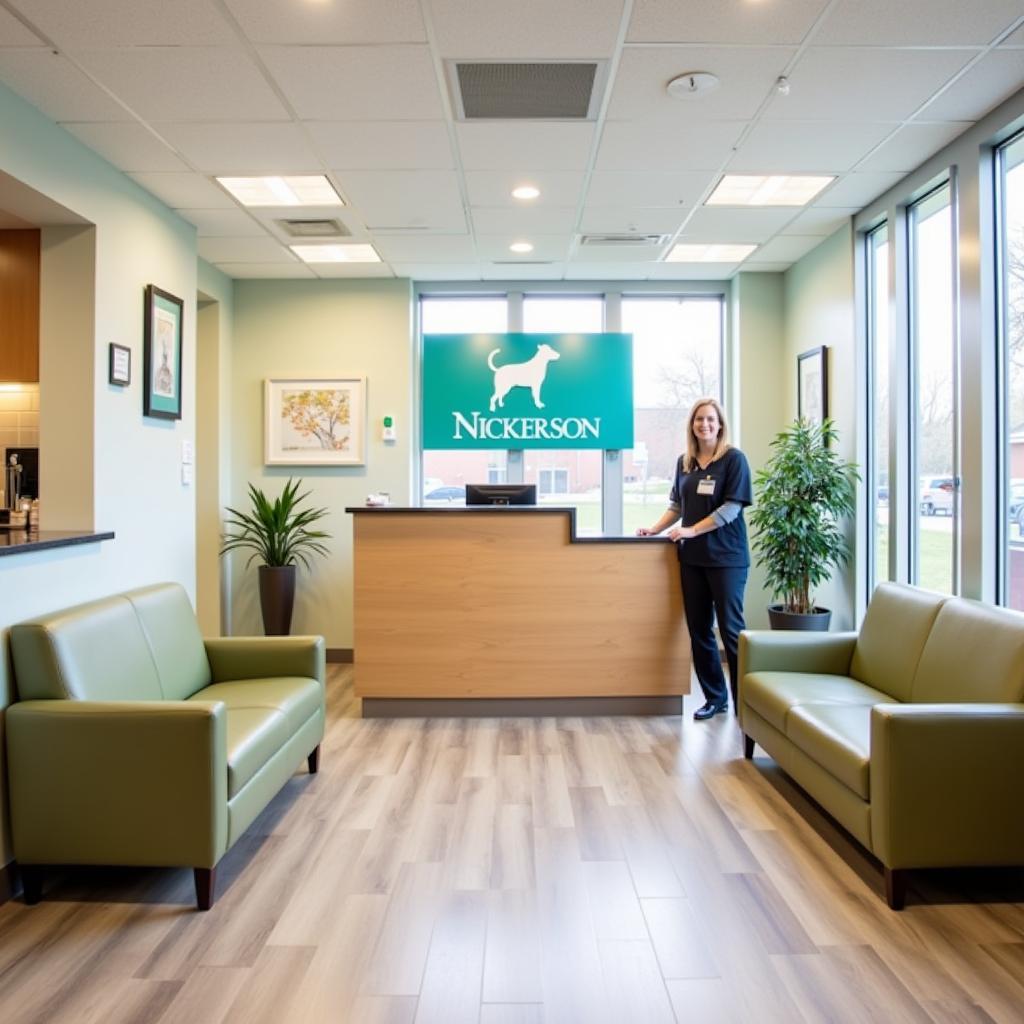 Modern and Welcoming Animal Hospital Reception Area